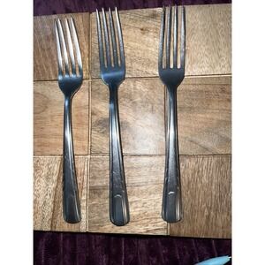 HULL Lifetime Stainless Dinner Fork Lot Of 3